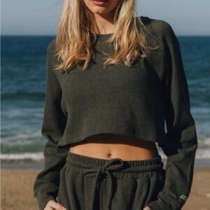 Daily Drills Cropped Thermal Vintage Black XS/S